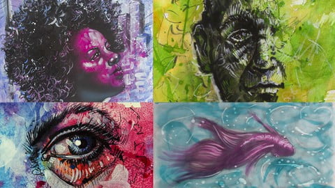 Expressive Drawing, Painting & Mixed Media Techniques Course