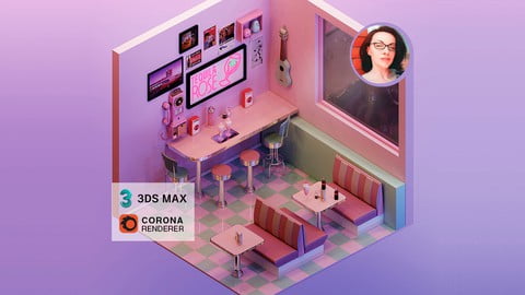 Render an Isometric Retro Diner