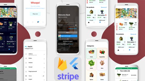 Flutter+Firebase Build a Grocery App&WEB Admin Panel