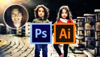 Photoshop and Illustrator MasterCourse : 100+ Projects