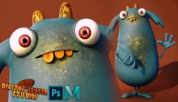 Creating a Cute Character in Maya and Photoshop