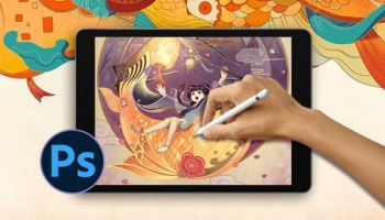 New illustration Painting – Digital Photoshop Drawing Course