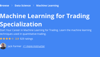 Machine Learning for Trading Specialization
