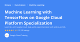 Machine Learning with TensorFlow on Google Cloud Platform Specialization