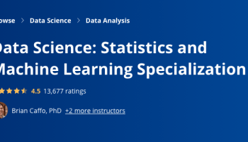 Data Science: Statistics and Machine Learning Specialization