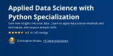 Applied Data Science with Python Specialization