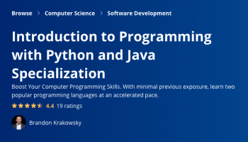 Introduction to Programming with Python and Java Specialization
